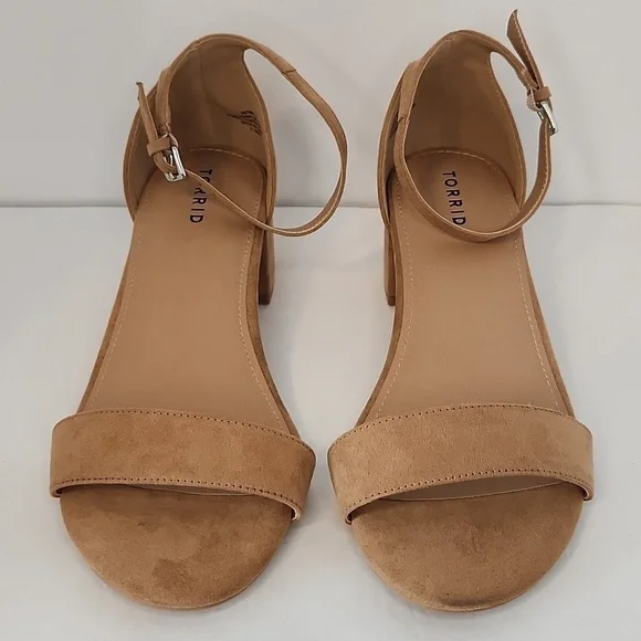 Torrid ankle strap black heel sandals (WW) - Picture 2 of 7